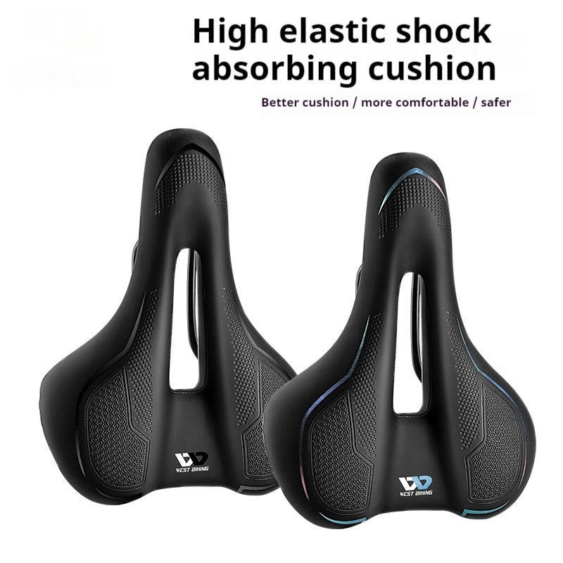 West Rider Bike High Elastic Sponge Saddle