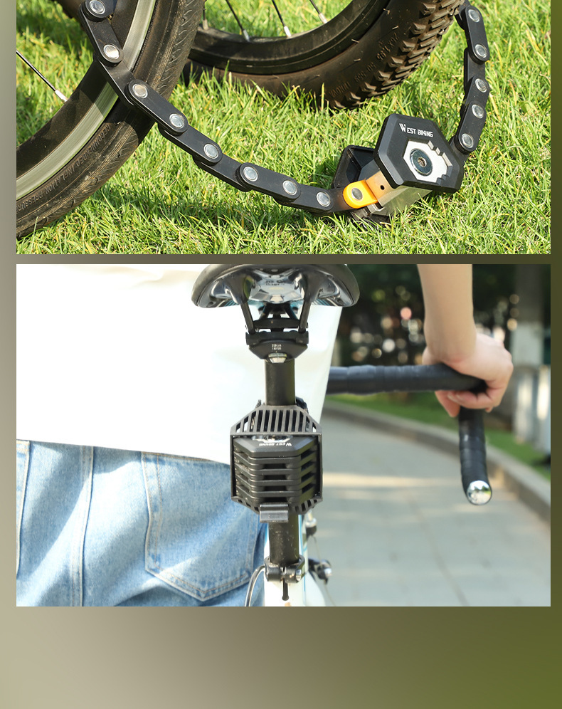 Anti-Theft Strong Security Bicycle Folding Lock With 3 Keys