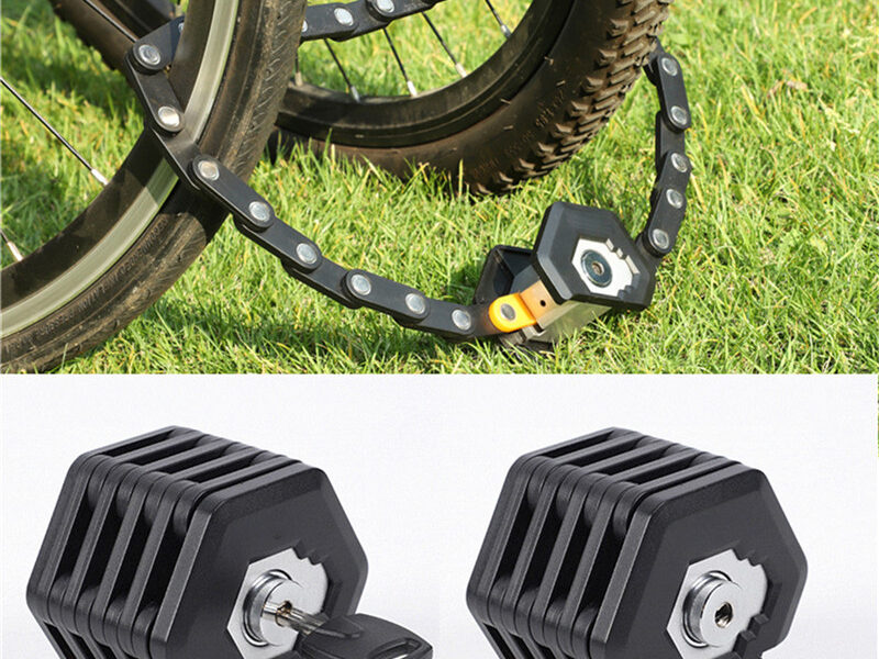 Anti-Theft Strong Security Bicycle Folding Lock With 3 Keys
