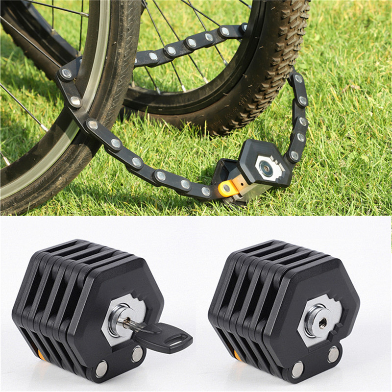 Anti-Theft Strong Security Bicycle Folding Lock With 3 Keys