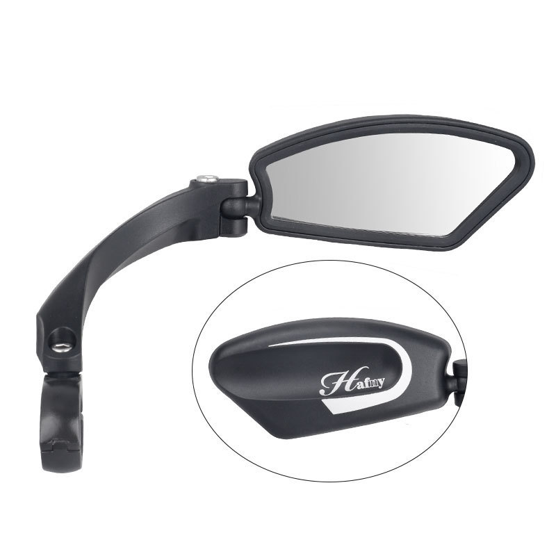 Foldable bicycle rearview mirror