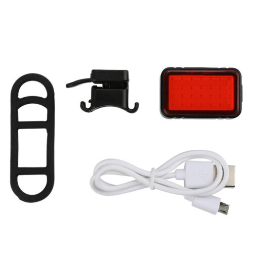 USB charging smart sensor brake bicycle riding tail light