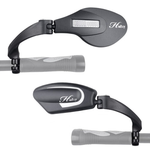 Foldable bicycle rearview mirror