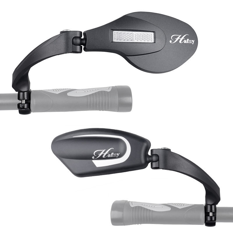 Foldable bicycle rearview mirror